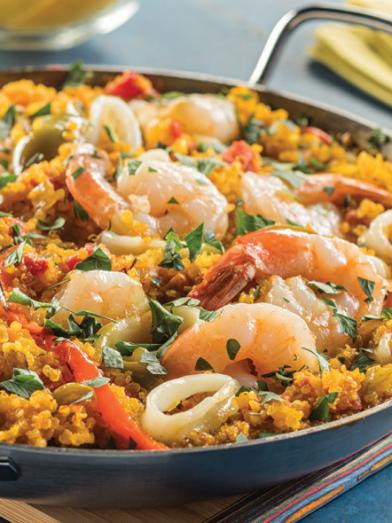 Quinoa Seafood Paella