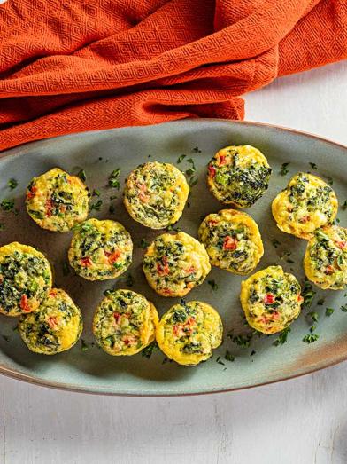 Spinach and Parmesan Egg Bites