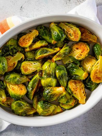 Sweet Sriracha Roasted Brussels Sprouts