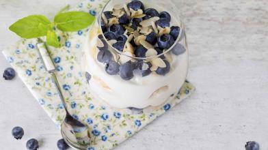 Sugar Free Yogurt Parfait with Fresh Berries