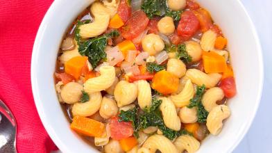 Minestrone pasta bowl
