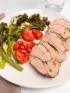 Pesto Pork Tenderloin with Blistered Broccolini and Tomatoes