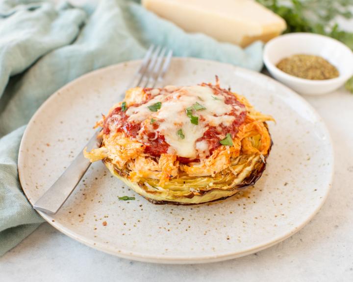 roasted cabbage chicken parmesan