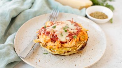 roasted cabbage chicken parmesan