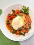 spicy green shakshuka