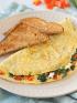 Spinach and Feta Egg White Omelet