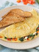 Spinach and Feta Egg White Omelet
