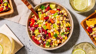 Bowl of cowboy caviar