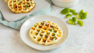 Veggie Waffle Omelette
