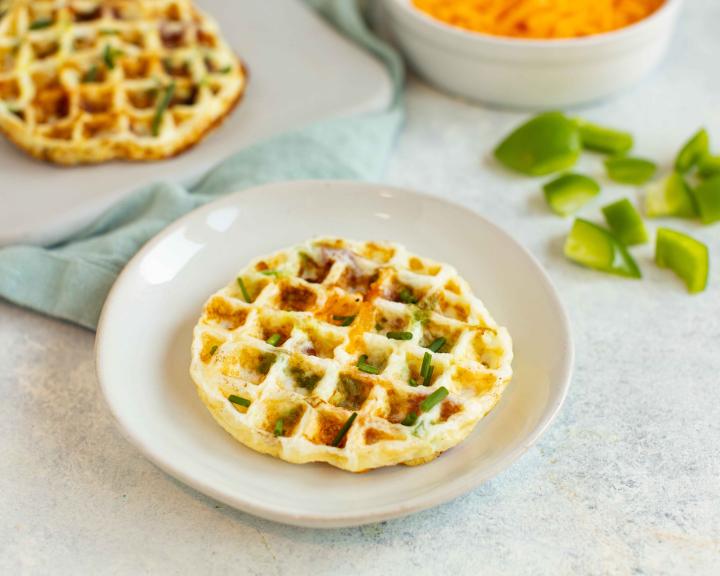 Veggie Waffle Omelette