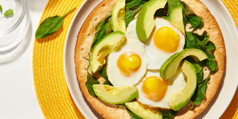Avocado Egg Pizza