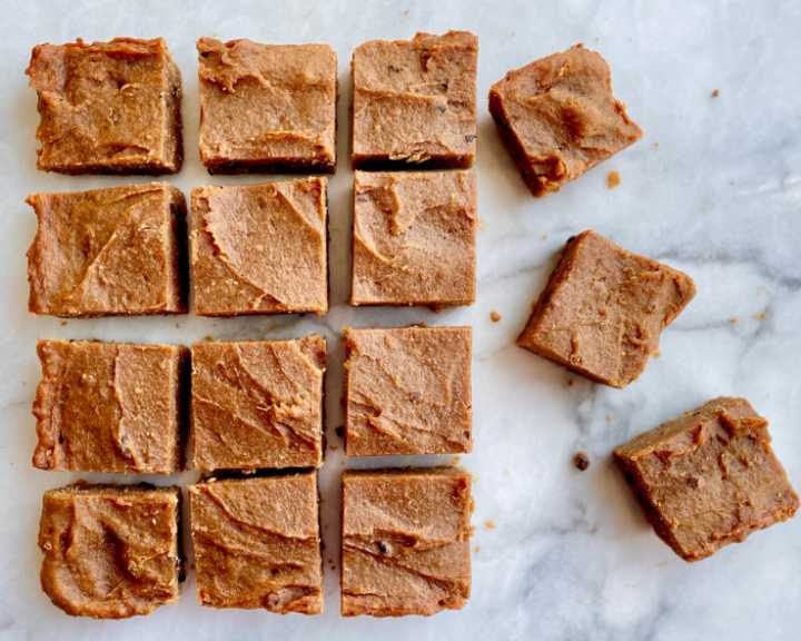 Peanut Butter Blondies with Cacao Nibs